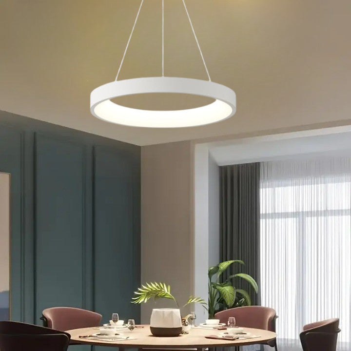 Lampa LED Sufitowa Oli Biała| 50cm|zmienne światło|pilot|32W|Nowoczesna