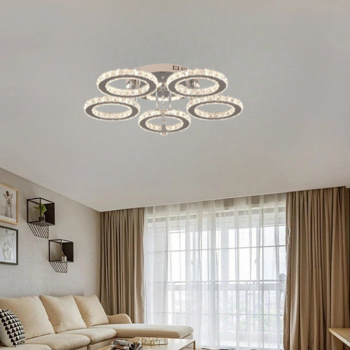 Lampa LED Sufitowa Galaxy 5 Pilot Trzy barwy zmienne ściemnianie 45W