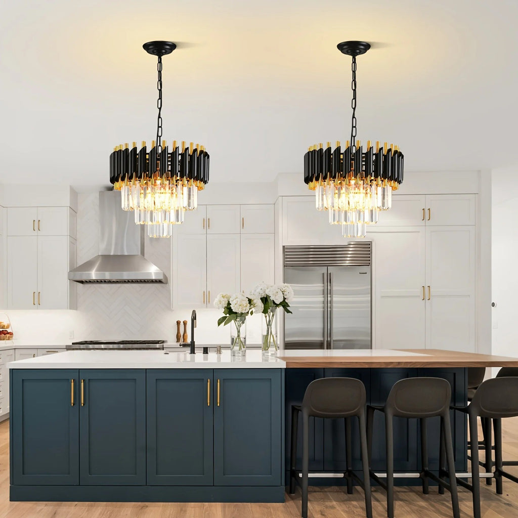 Żyrandol „Diamond Light 5"– Kryształowy Blask Elegancji, salon, sypialnia