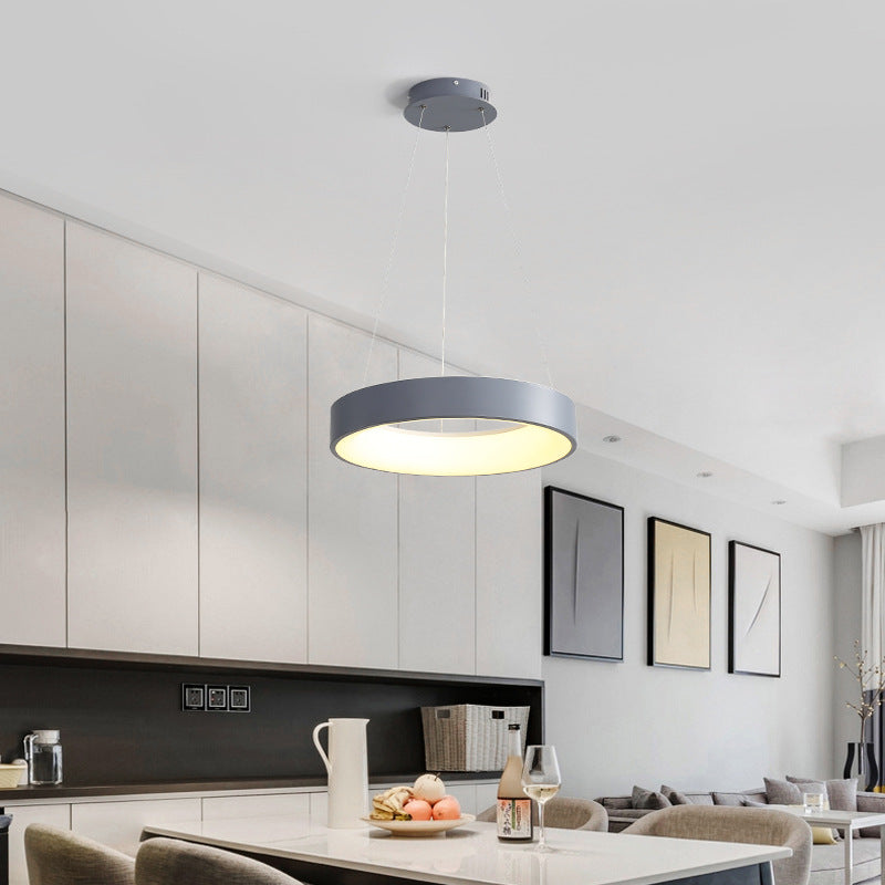 Lampa LED Sufitowa Oli GUN GREY| 50cm|zmienne światło|pilot|32W|Nowoczesna