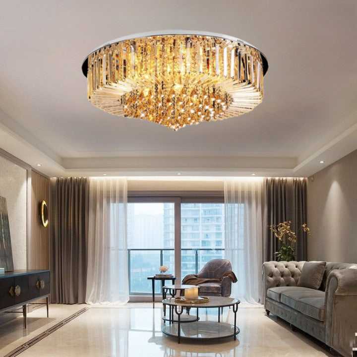 Plafon sufitowy LED Kryształ Laura II żarówka 3 Barwy