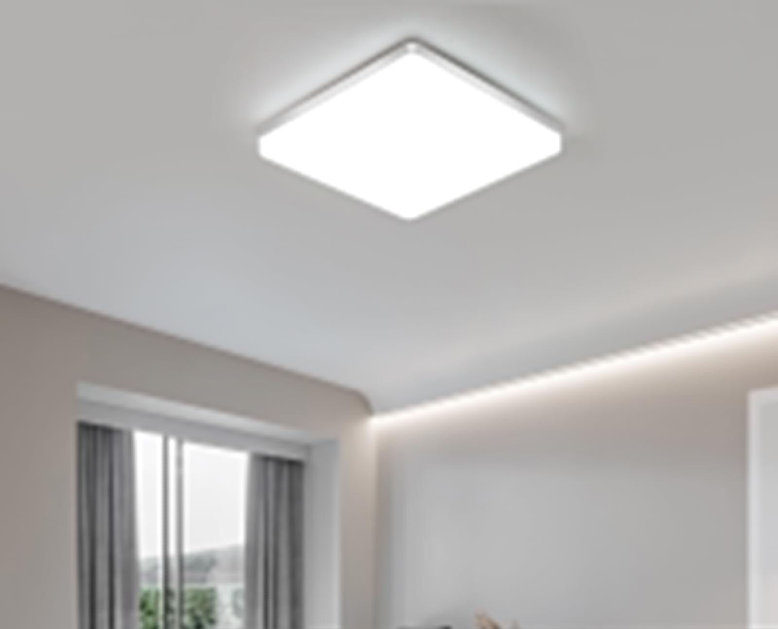 Plafon Sufitowy łazienkowy LED kwadratowy Wodoodporny IP 44, 48W, 30x30 cm