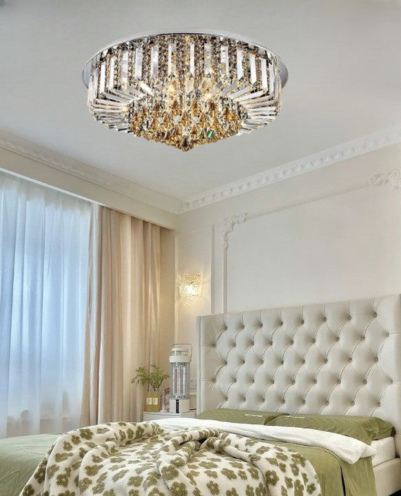 Plafon sufitowy LED Kryształ Laura II żarówka 3 Barwy