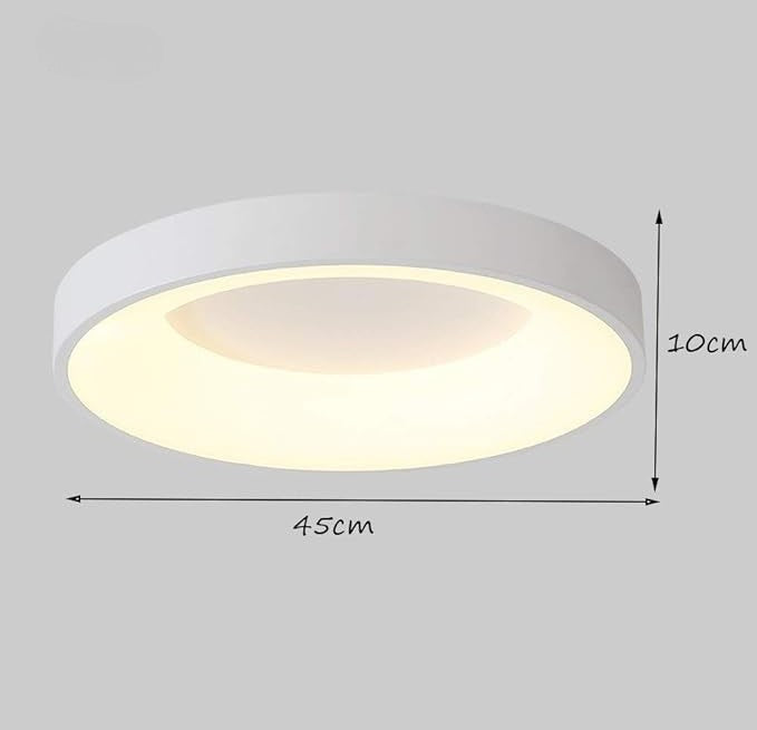 Plafon Sufitowy LED Luna Biała| Nowoczesny|30W| 45cm|Okrągły| Pilot