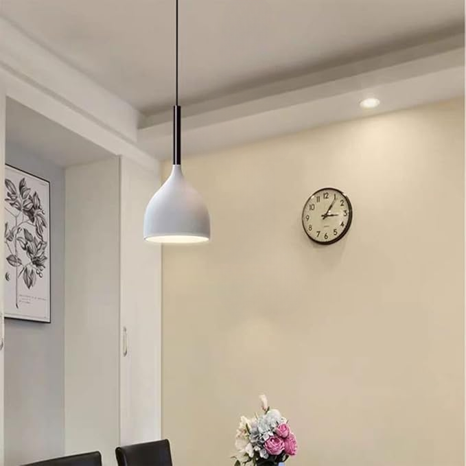 Lampa Sufitowa Nowoczesna wisząca Lumi|E27|Biała|Nowoczesna|17cm