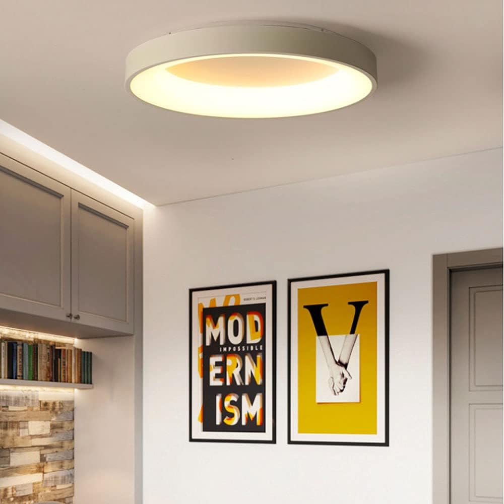 Plafon Sufitowy LED Luna Biała| Nowoczesny|30W| 45cm|Okrągły| Pilot