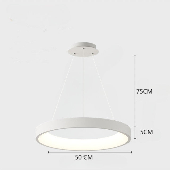Lampa LED Sufitowa Oli Biała| 50cm|zmienne światło|pilot|32W|Nowoczesna