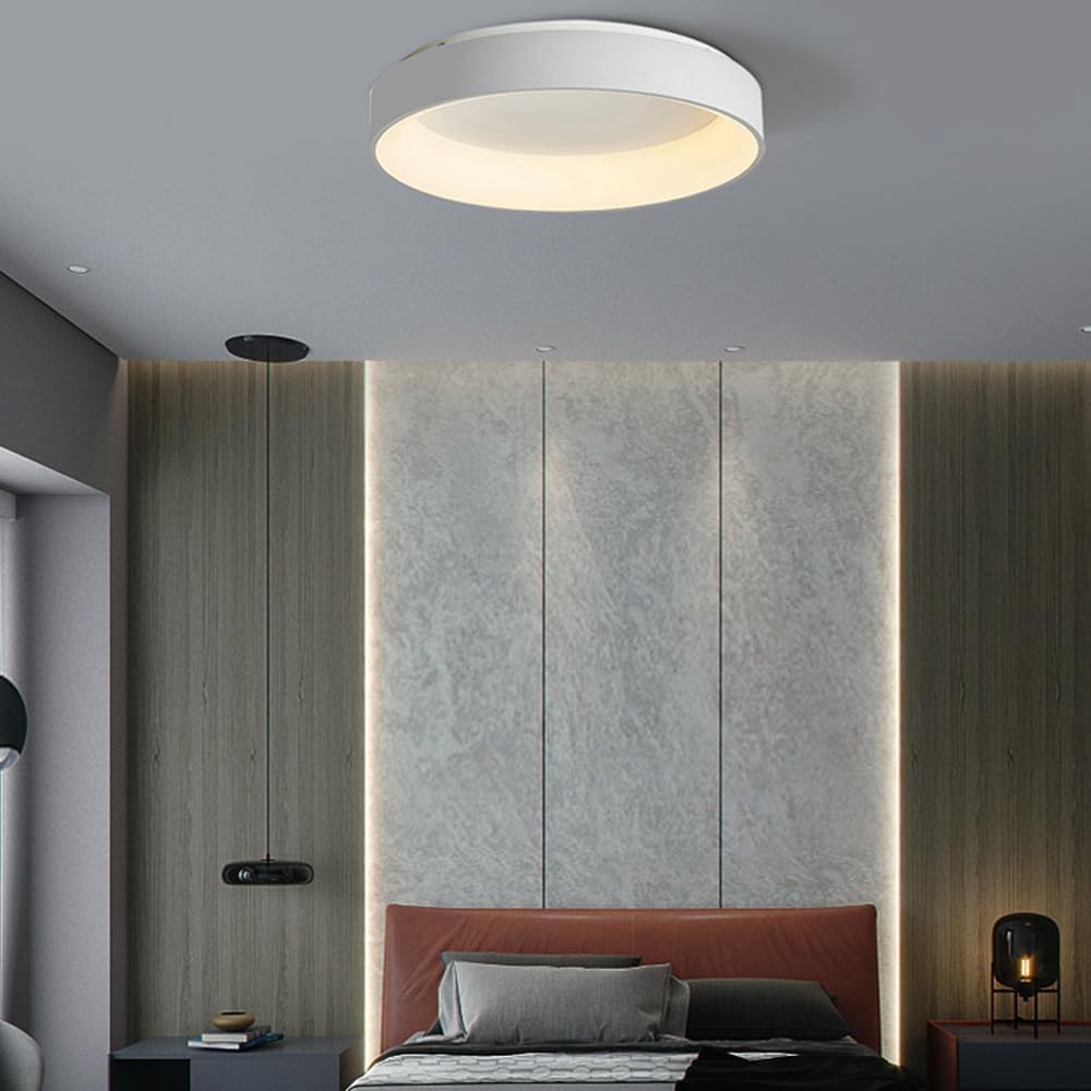 Plafon Sufitowy LED Luna Biała| Nowoczesny|30W| 45cm|Okrągły| Pilot