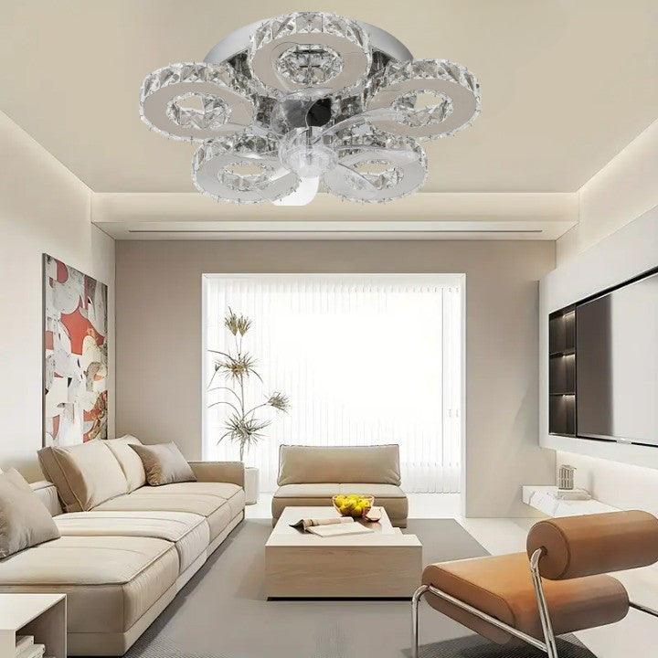 Lampa LED Sufitowa Galaxy 5 Wentylator funkcja ściemniania|60W|TRZY BARWY