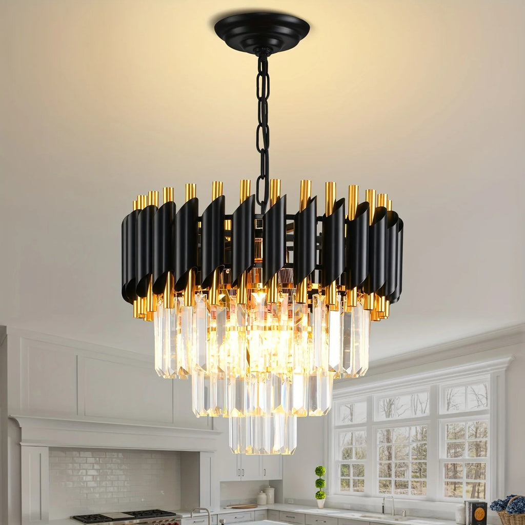 Żyrandol „Diamond Light 5"– Kryształowy Blask Elegancji, salon, sypialnia