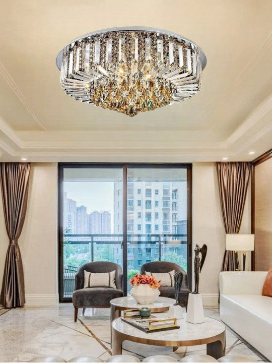 Plafon sufitowy LED Kryształ Laura II żarówka 3 Barwy