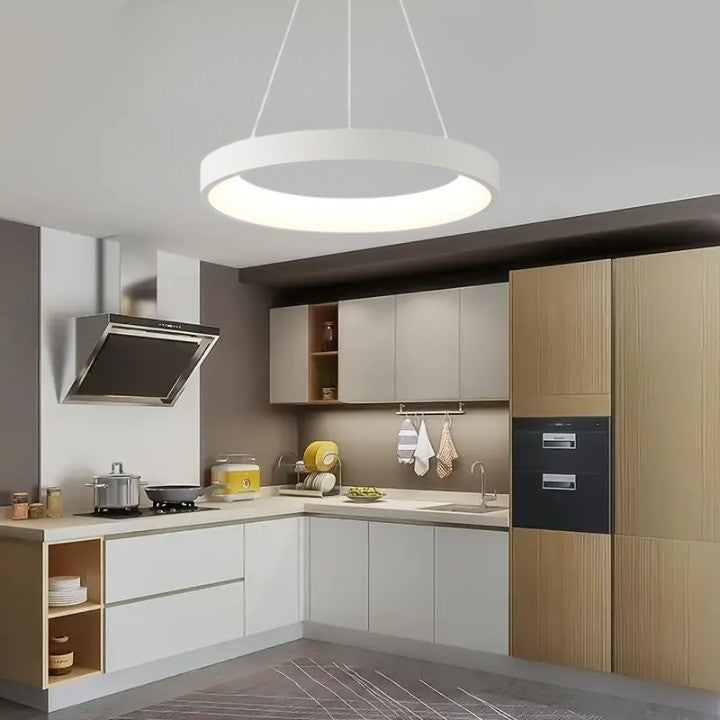 Lampa LED Sufitowa Oli Biała| 50cm|zmienne światło|pilot|32W|Nowoczesna