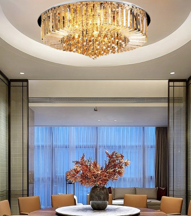 Plafon sufitowy LED Kryształ Laura II żarówka 3 Barwy