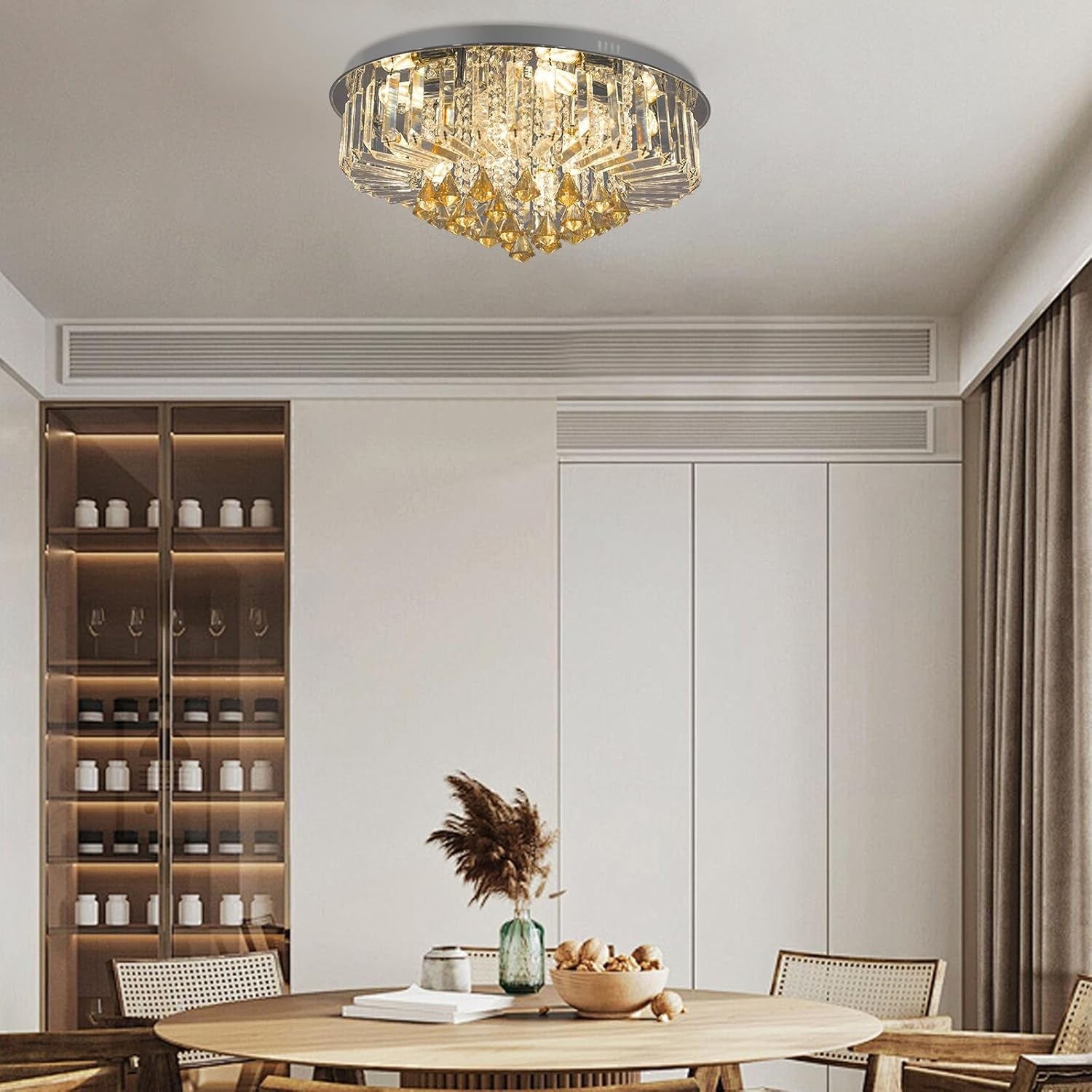 Plafon sufitowy LED Kryształ Laura II żarówka 3 Barwy