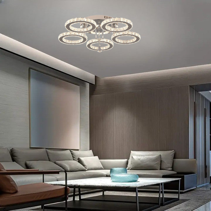 Lampa LED Sufitowa Galaxy 5 Pilot Trzy barwy zmienne ściemnianie 45W