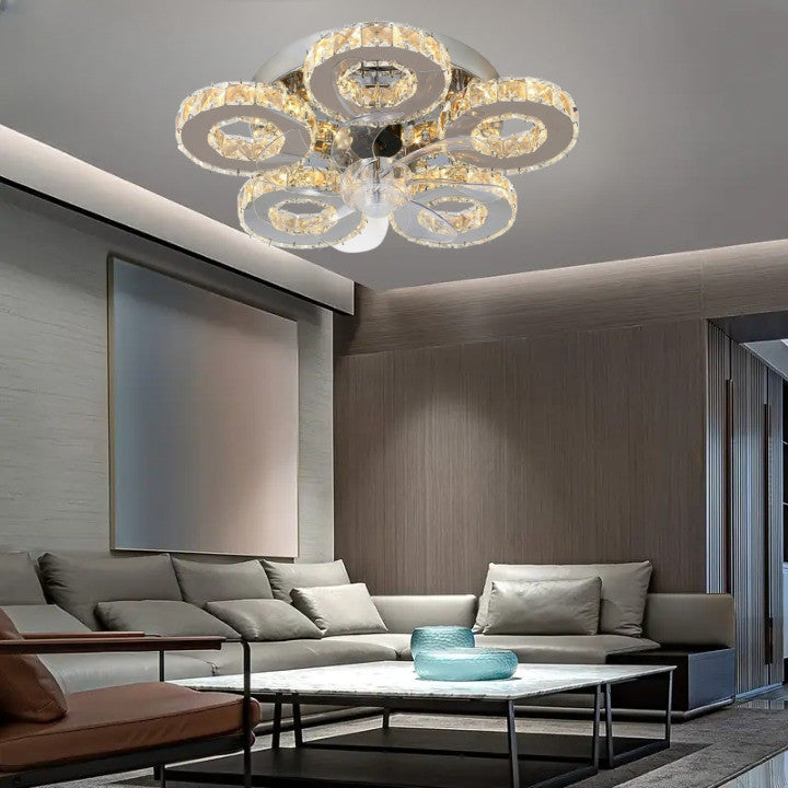 Lampa LED Sufitowa Galaxy 5 Wentylator funkcja ściemniania|60W|TRZY BARWY