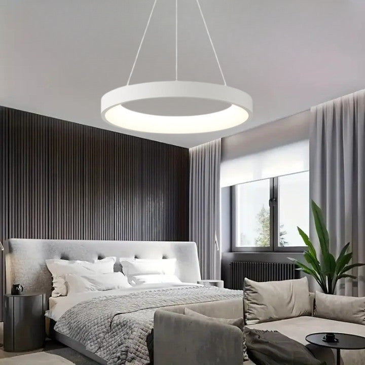 Lampa LED Sufitowa Oli Biała| 50cm|zmienne światło|pilot|32W|Nowoczesna