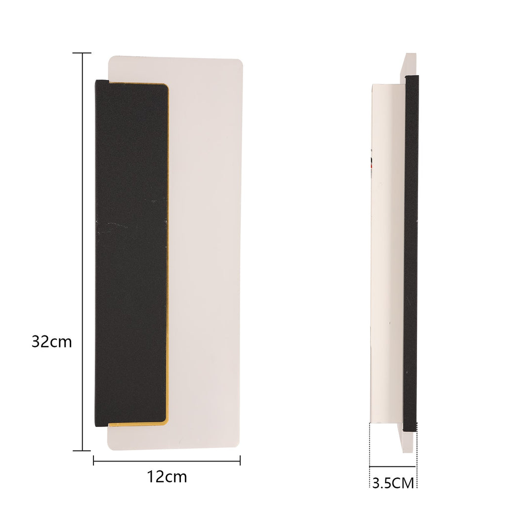 Nowoczesny kinkiet ścienny czarny Filip 32CM 10W Barwa zmienna