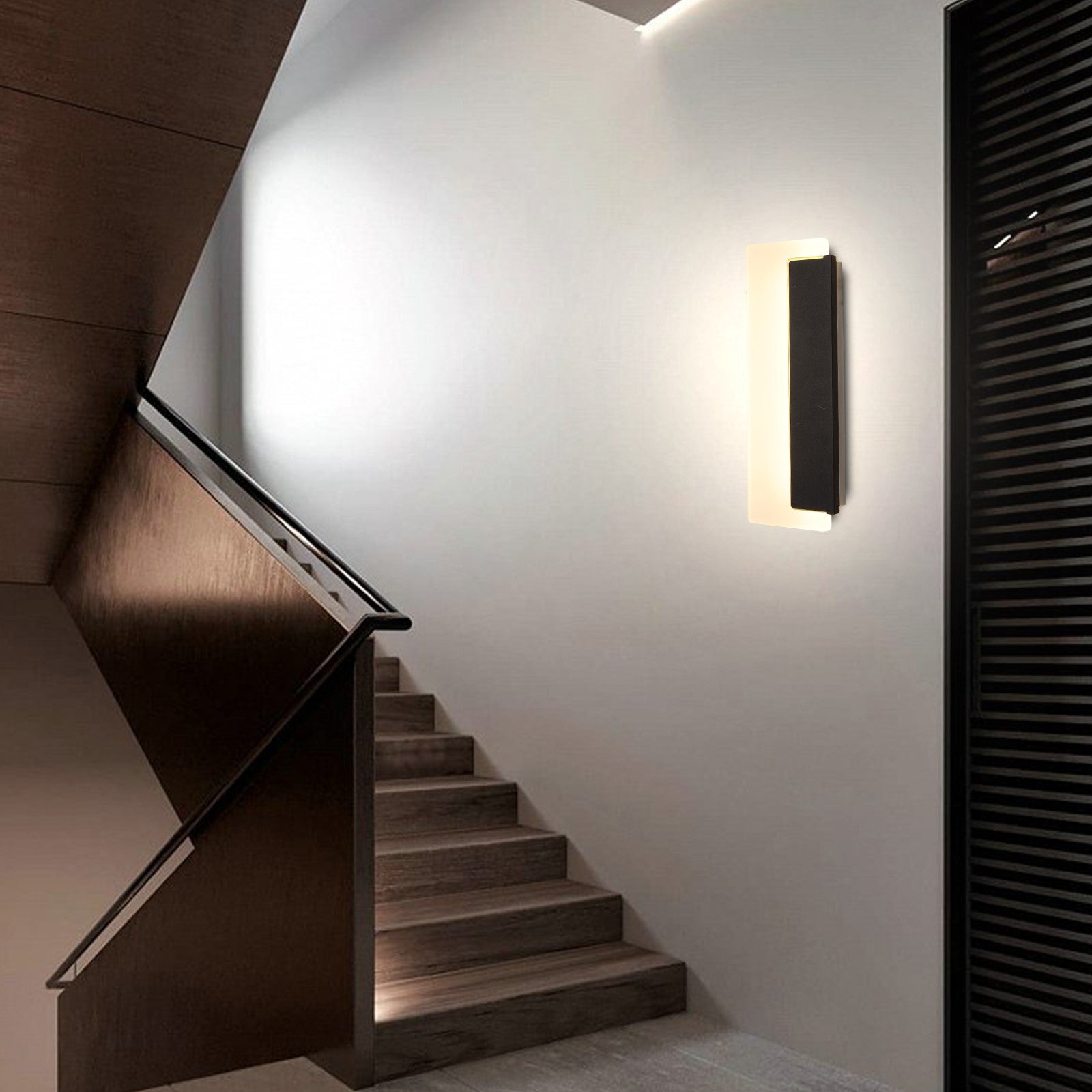 Nowoczesny kinkiet ścienny czarny Filip 32CM 10W Barwa zmienna