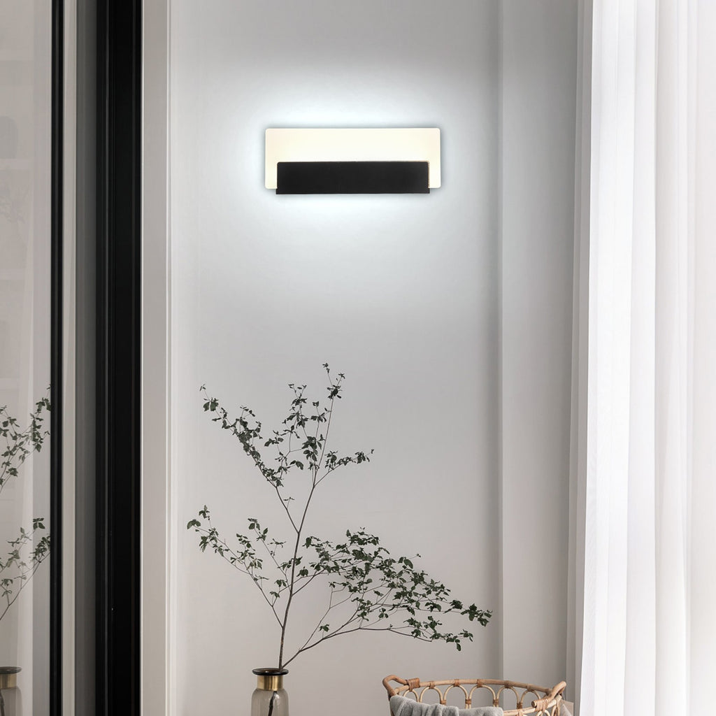 Nowoczesny kinkiet ścienny czarny Filip 32CM 10W Barwa zmienna