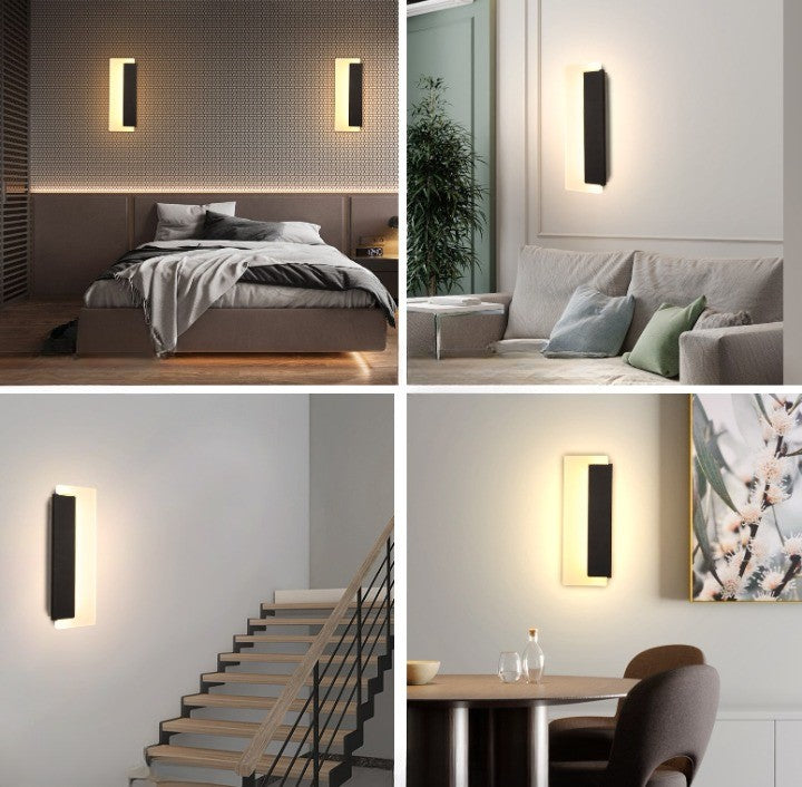 Nowoczesny kinkiet ścienny czarny Filip 32CM 10W Barwa zmienna