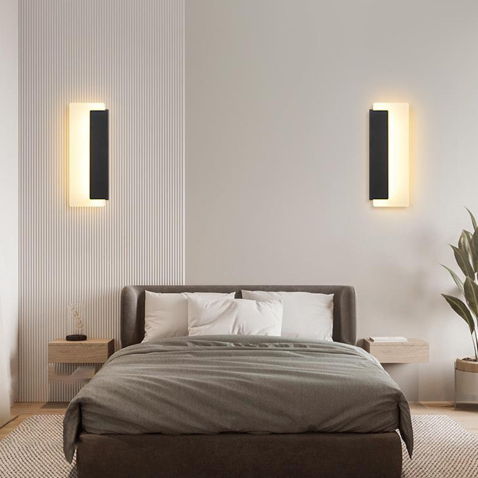 Nowoczesny kinkiet ścienny czarny Filip 32CM 10W Barwa zmienna