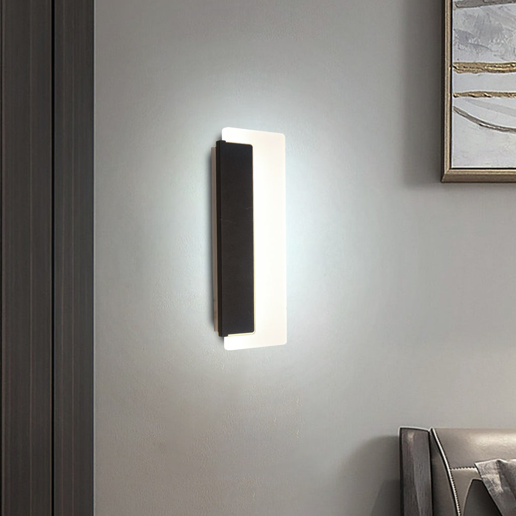 Nowoczesny kinkiet ścienny czarny Filip 32CM 10W Barwa zmienna