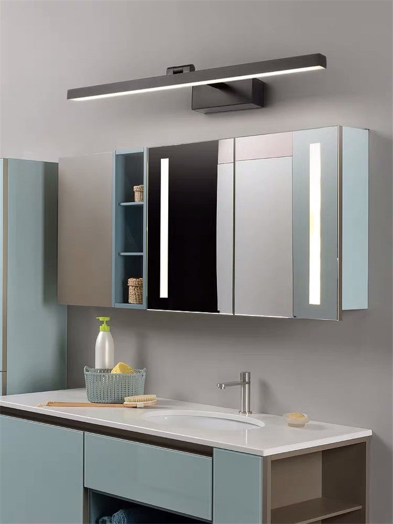 Czarny Kinkiet LED Wodoodporny IP44 8W - Nowoczesne Oświetlenie Łazienkowe nad Lustro