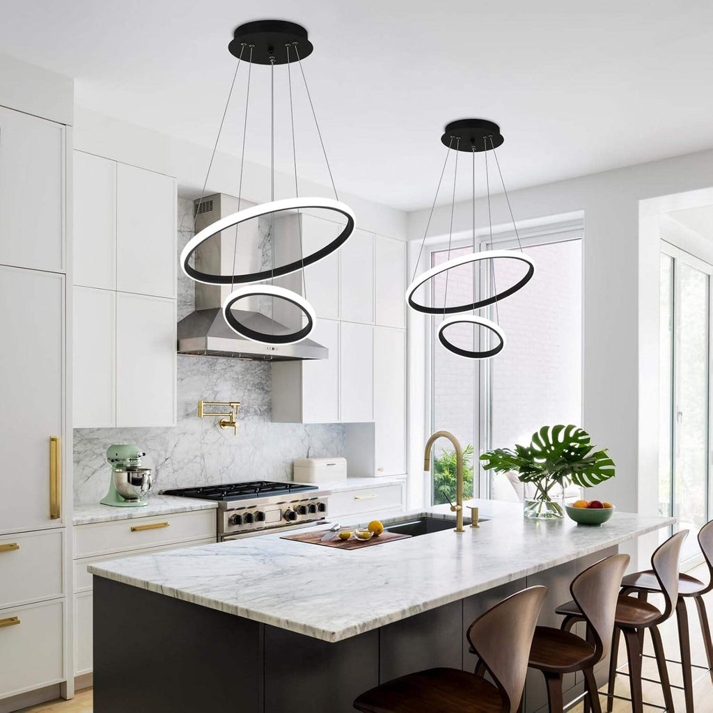 Lampa LED Sufitowa Czarna Ada| 40cm|zmienne światło|pilot|Nowoczesna