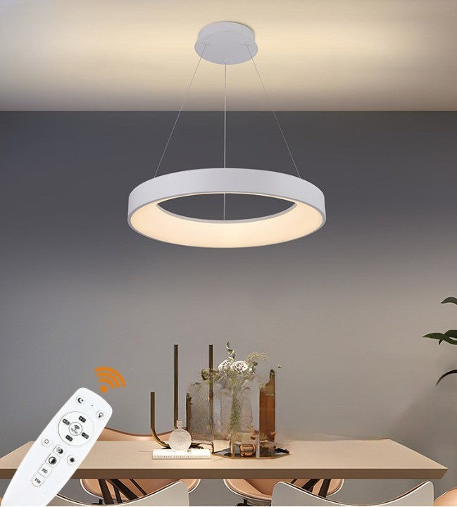 Lampa LED Sufitowa Oli Biała| 50cm|zmienne światło|pilot|32W|Nowoczesna