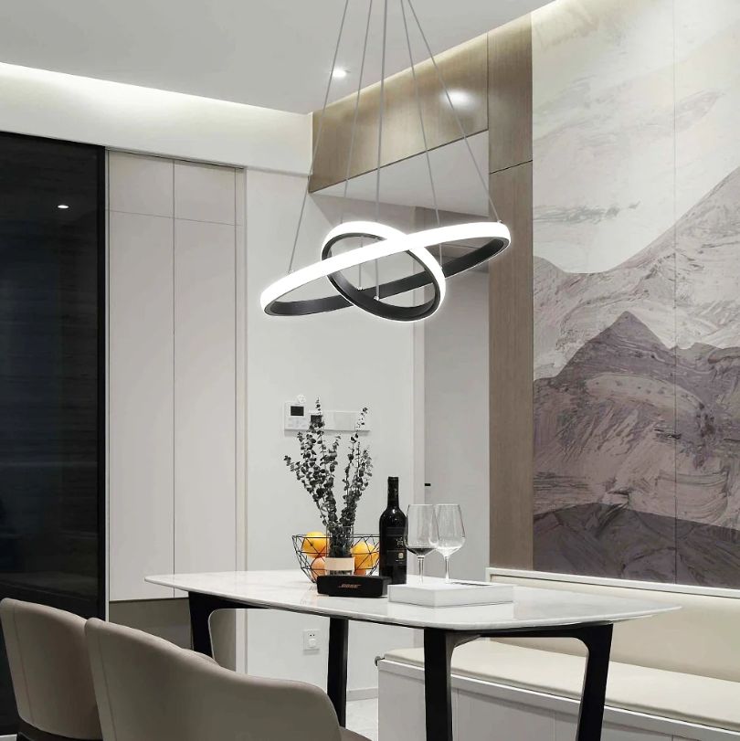 Lampa LED Sufitowa Czarna Ada| 40cm|zmienne światło|pilot|Nowoczesna