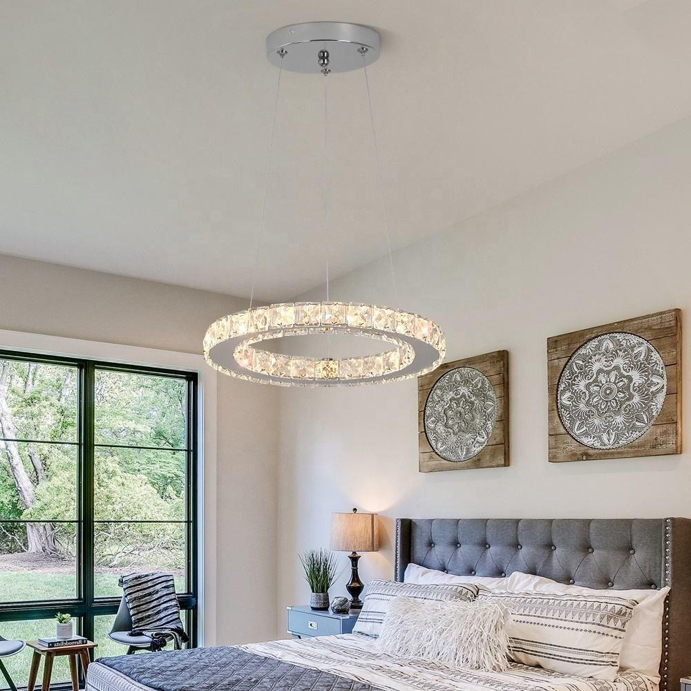 Lampa LED Sufitowa Kryształ Laura 30cm ze zmienną barwą światła 15W