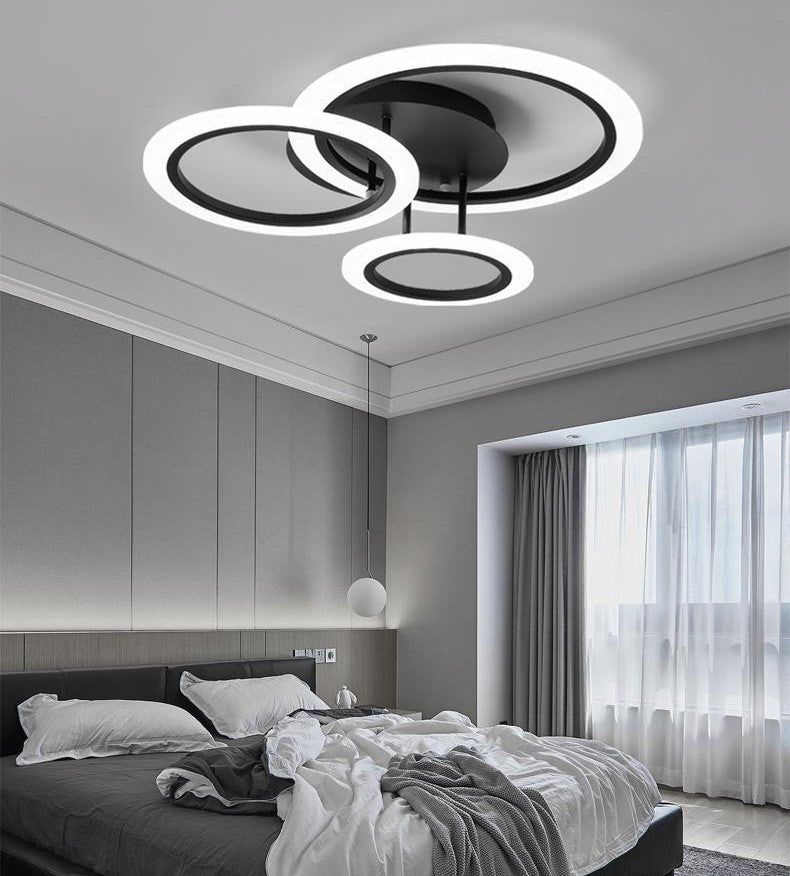 Lampa Led sufitowa Diana 3 Czarna |42W|kuchnia|sypialnia|salon|