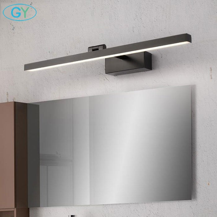 Czarny Kinkiet LED Wodoodporny IP44 8W - Nowoczesne Oświetlenie Łazienkowe nad Lustro