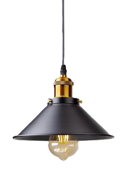 Lampa Sufitowa Industrialna Retro Lupi E27 Czarna Klasyczna 22cm