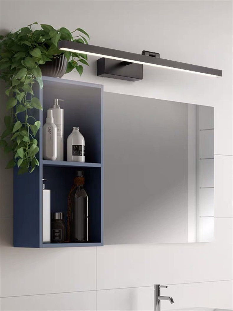 Czarny Kinkiet LED Wodoodporny IP44 8W - Nowoczesne Oświetlenie Łazienkowe nad Lustro