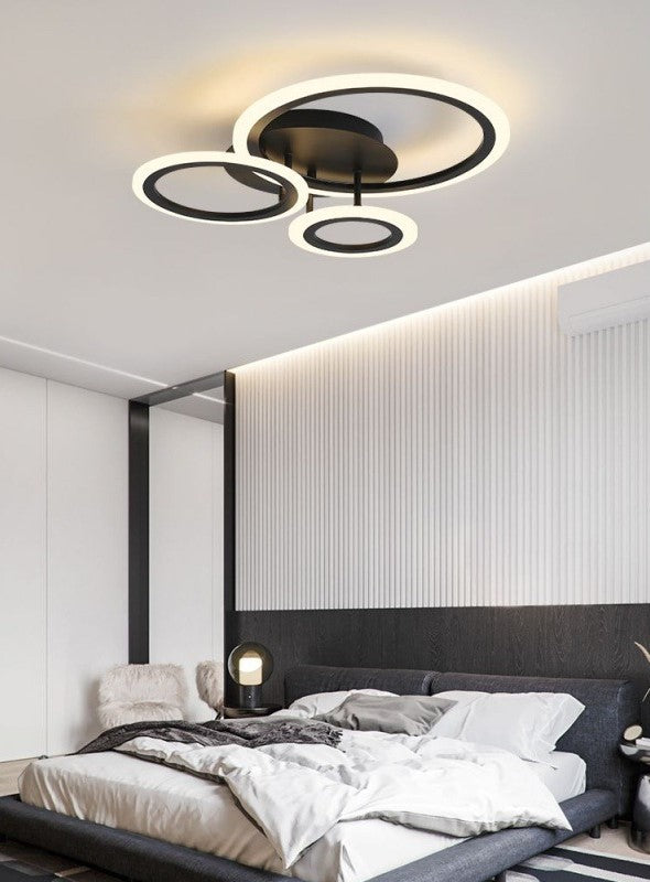 Lampa Led sufitowa Diana 3 Czarna |42W|kuchnia|sypialnia|salon|