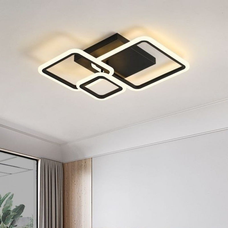 Lampa Led sufitowa Gordon 3 Czarna |48W|kuchnia|sypialnia|salon|