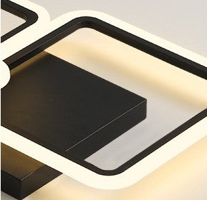 Lampa Led sufitowa Gordon 3 Czarna |48W|kuchnia|sypialnia|salon|