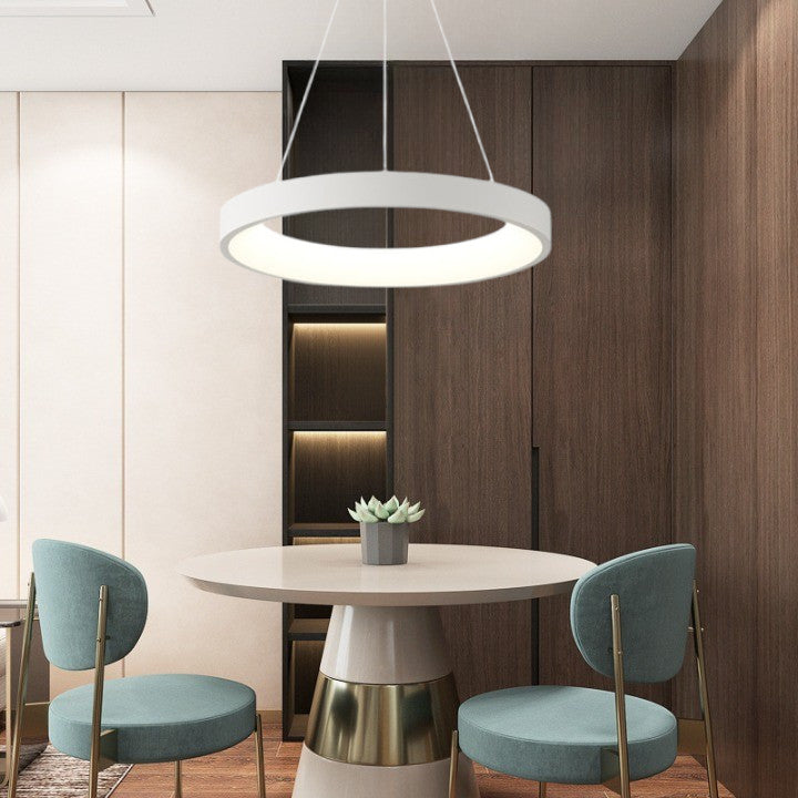 Lampa LED Sufitowa Oli Biała| 50cm|zmienne światło|pilot|32W|Nowoczesna