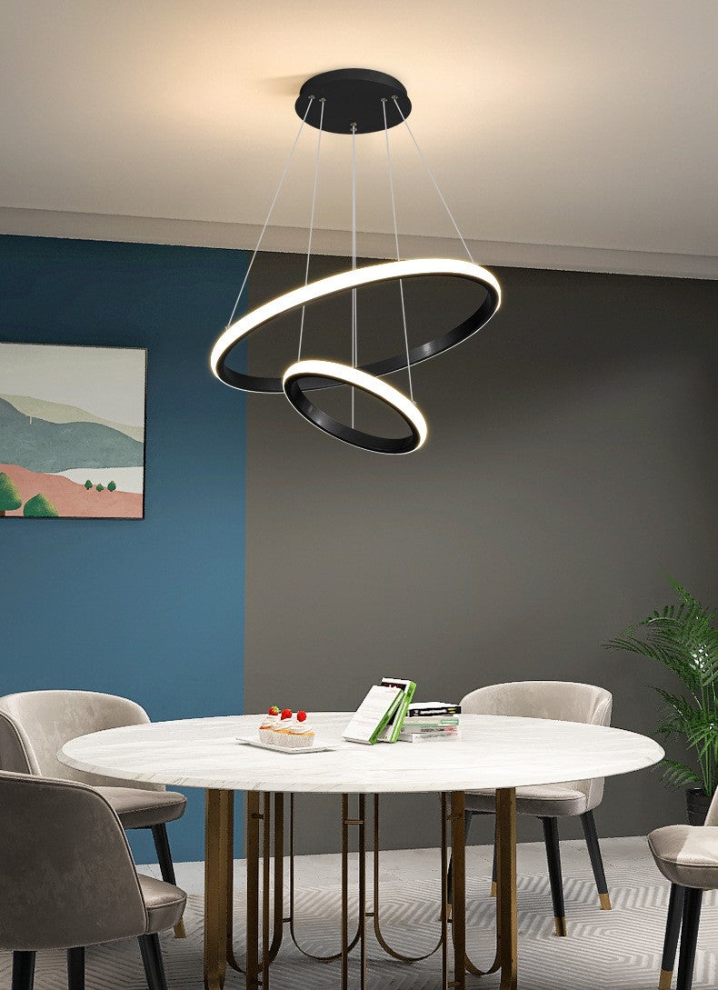 Lampa LED Sufitowa Czarna Ada| 40cm|zmienne światło|pilot|Nowoczesna