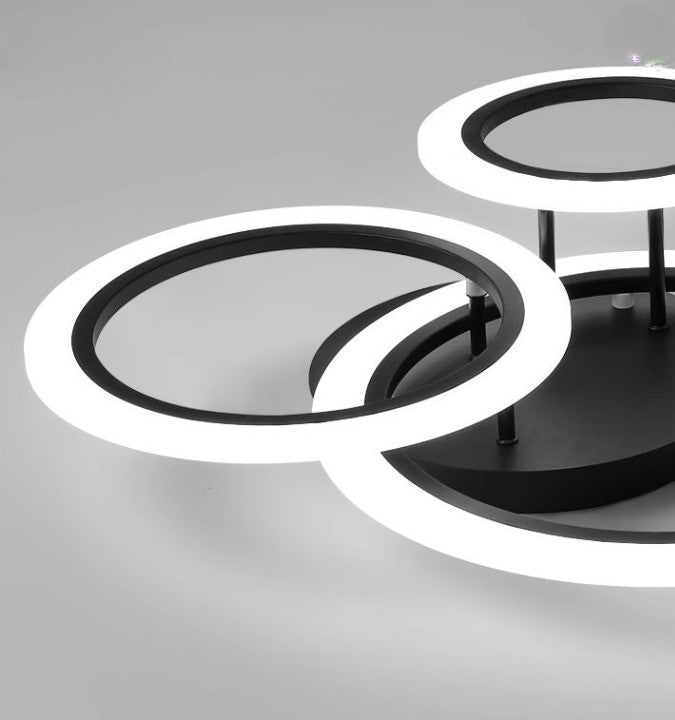 Lampa Led sufitowa Diana 3 Czarna |42W|kuchnia|sypialnia|salon|