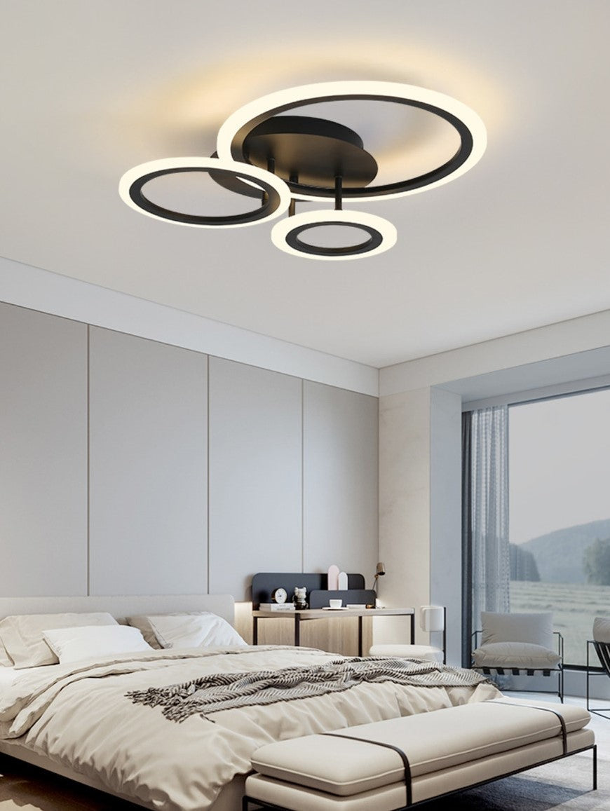 Lampa Led sufitowa Diana 3 Czarna |42W|kuchnia|sypialnia|salon|