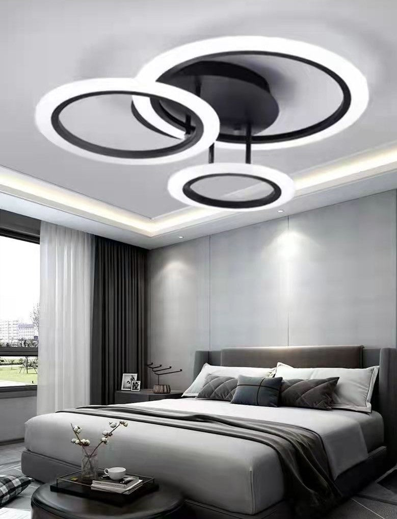 Lampa Led sufitowa Diana 3 Czarna |42W|kuchnia|sypialnia|salon|