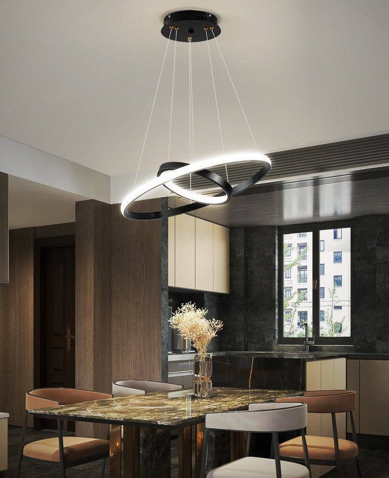 Lampa LED Sufitowa Czarna Ada| 40cm|zmienne światło|pilot|Nowoczesna