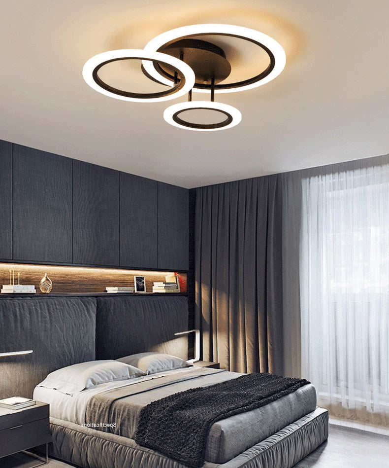 Lampa Led sufitowa Diana 3 Czarna |42W|kuchnia|sypialnia|salon|