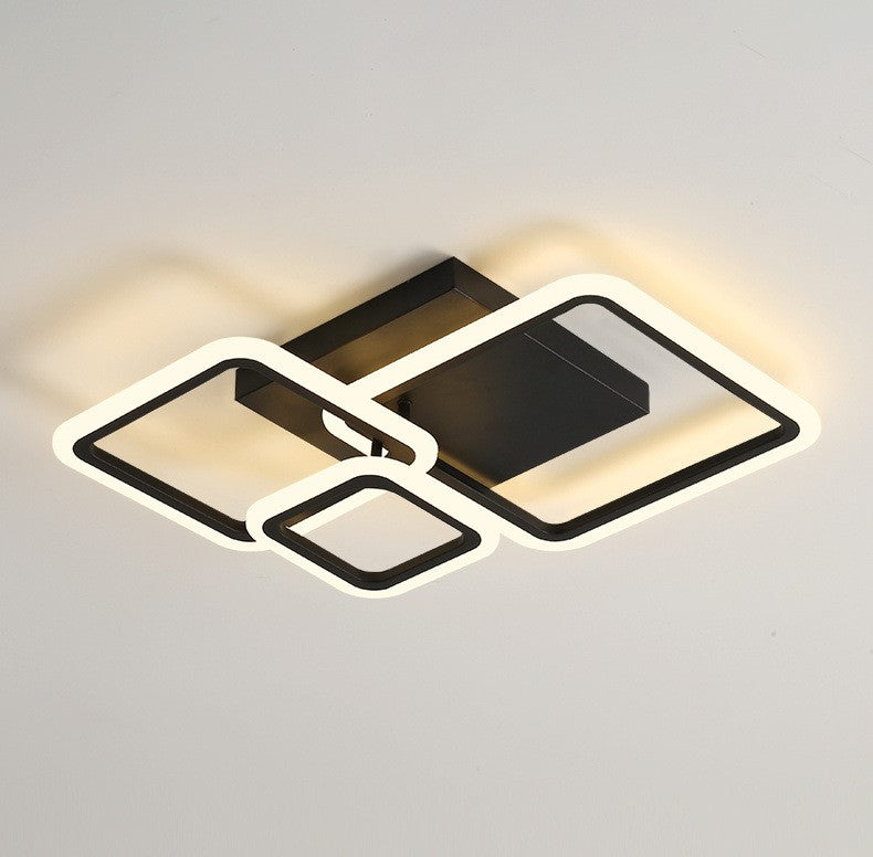 Lampa Led sufitowa Gordon 3 Czarna |48W|kuchnia|sypialnia|salon|