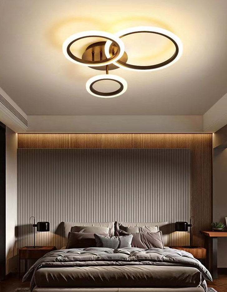 Lampa Led sufitowa Diana 3 Czarna |42W|kuchnia|sypialnia|salon|