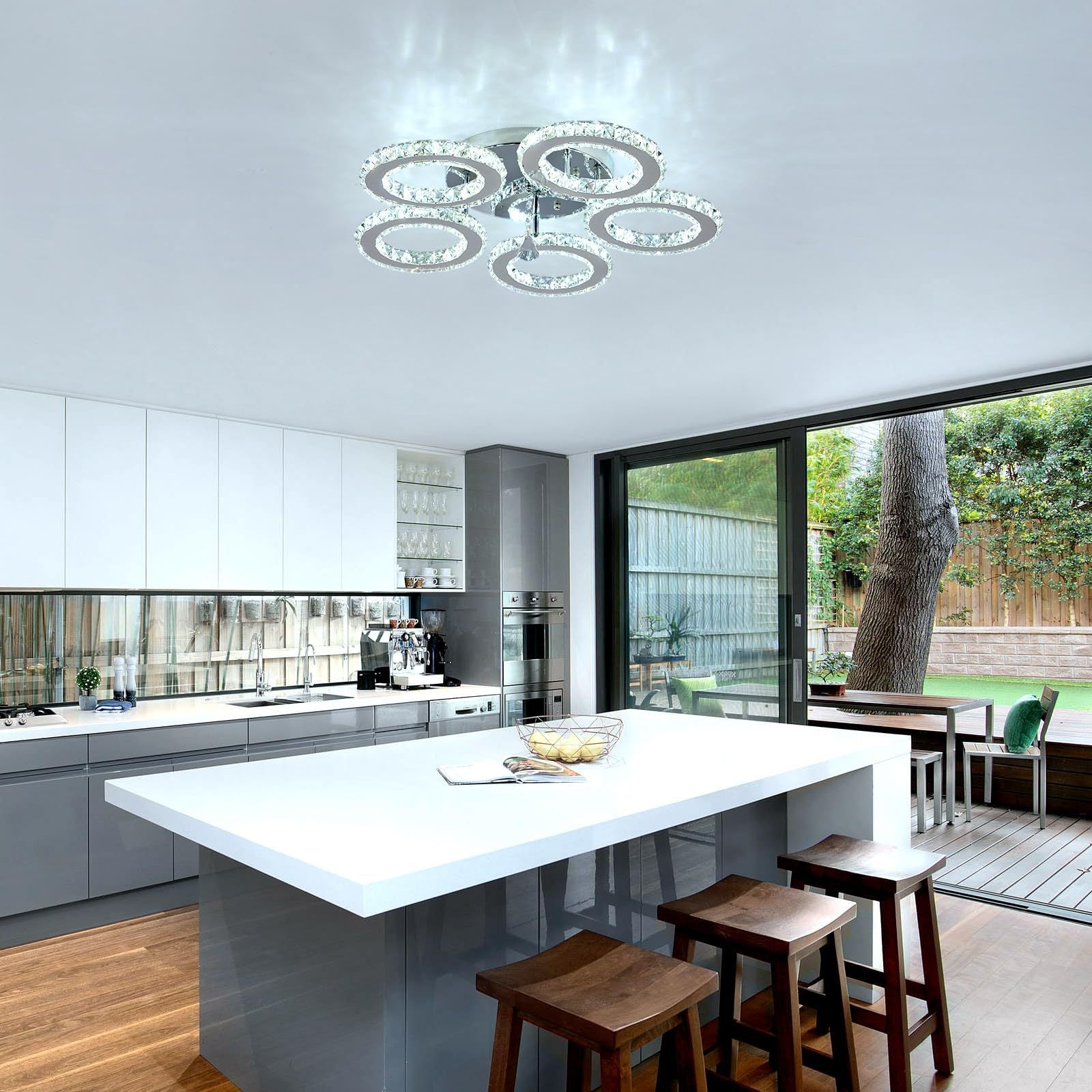 Lampa LED Sufitowa Galaxy 5 Pilot Trzy barwy zmienne ściemnianie 45W