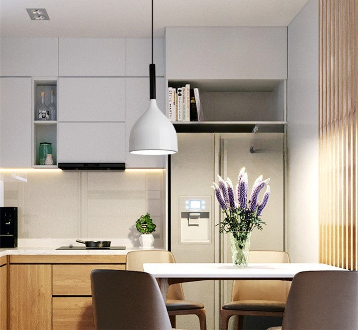 Lampa Sufitowa Nowoczesna wisząca Lumi|E27|Biała|Nowoczesna|17cm